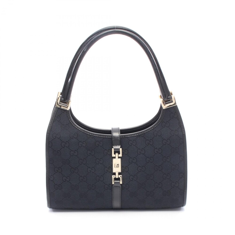 Gucci Jackie Gg Canvas Handbag Leather #277968G10B